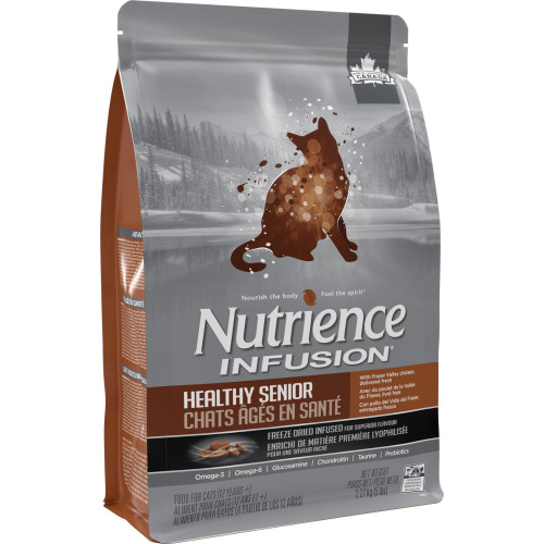 NUTRIENCE Infusion 5LB Healthy Senior 凍乾外層 高齡貓配方 鮮雞肉 (C2901) (EXP: 8月/2027)